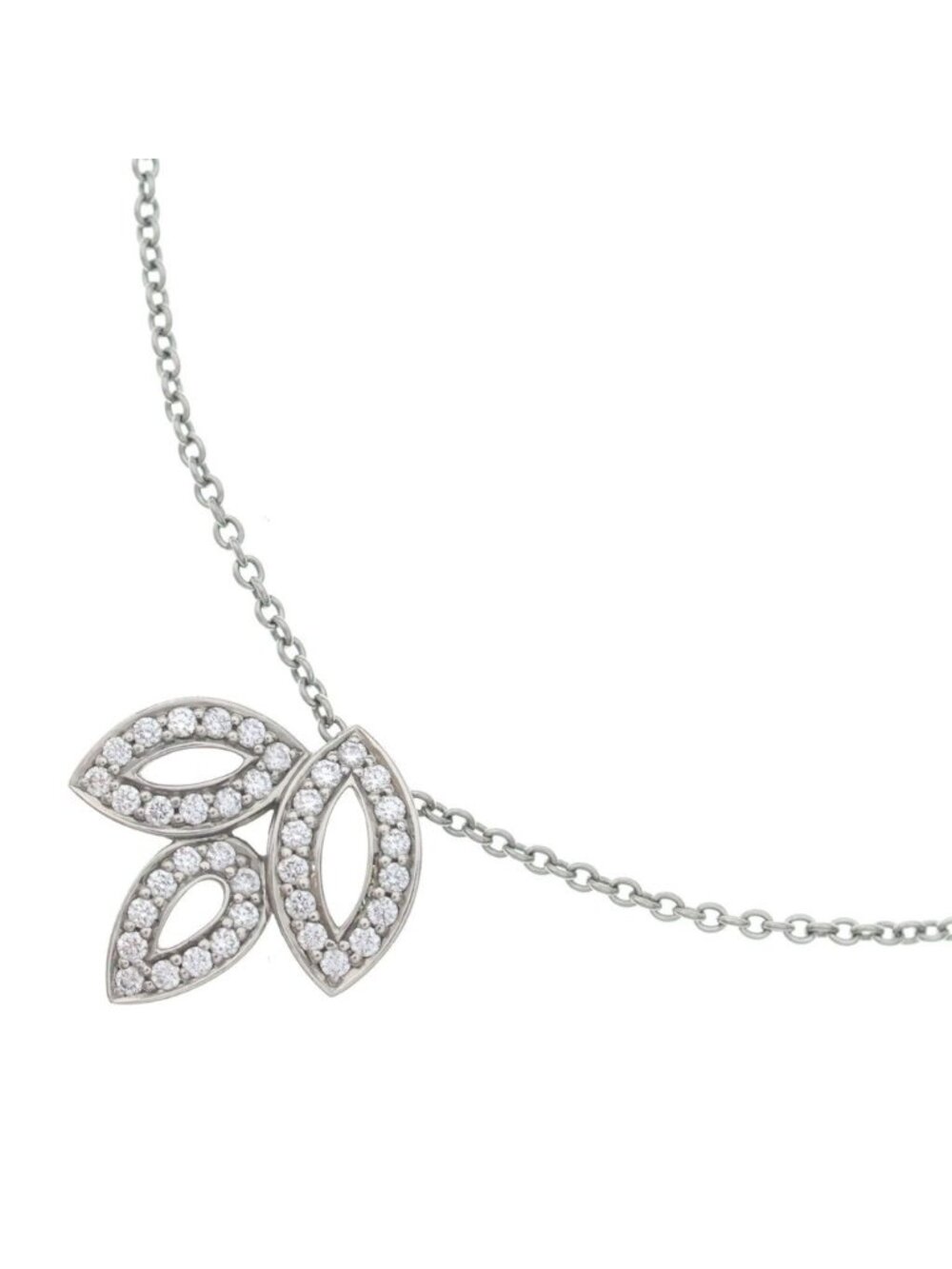 Harry Winston Lily Cluster Mini Diamond Necklace Platinum Pendant